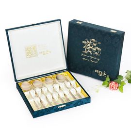 YEDAMUN Premium Bangjja Bronze Traditional Korean Spoon & Chopsticks Set (4 Pairs) – Handmade Traditional Yugi Brass Spoon Chopsticks | Korean Traditional Golden Cutlery Dinnerware _ Made in KOREA